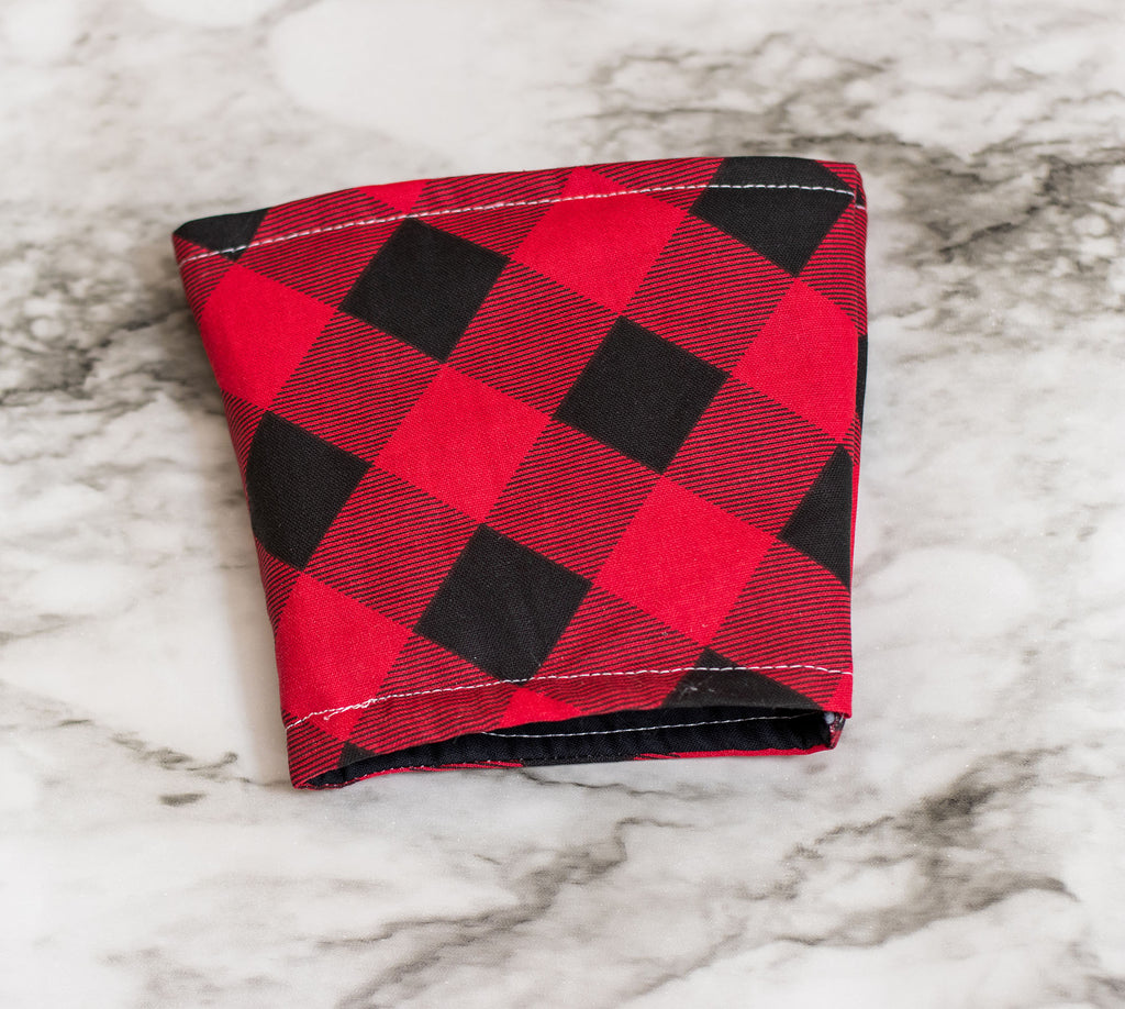Buffalo Plaid Iced Coffee Sleeve